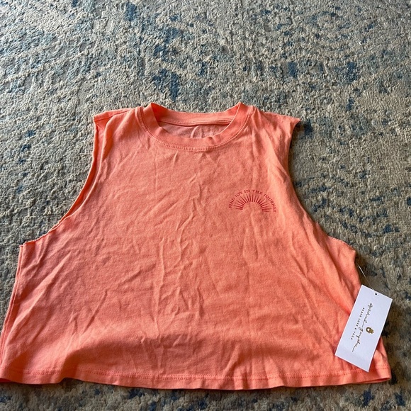 Spiritual Gangster Tops - Spiritual gangster find the joy in the journey Callie crop tank top NWT XS